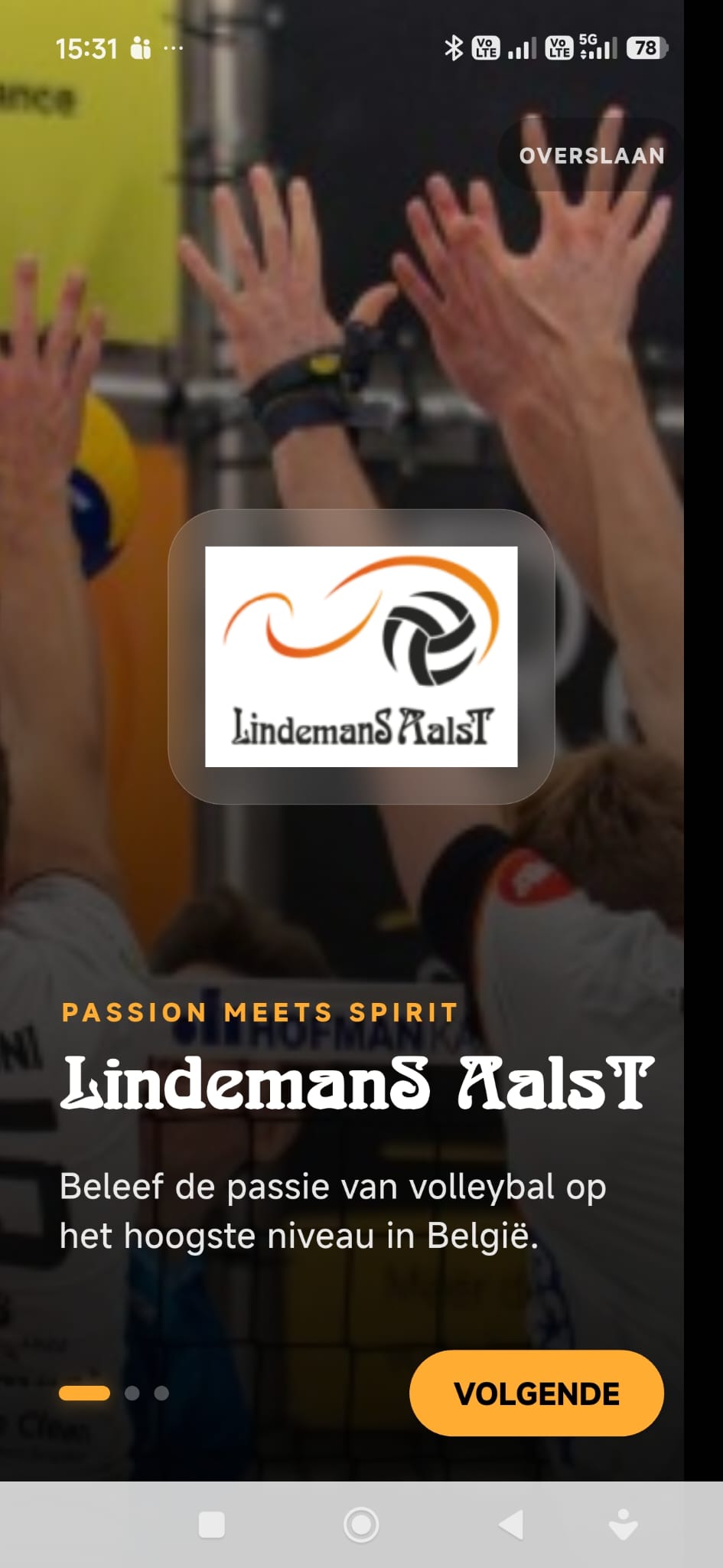 Lindemans Aalst app startscherm